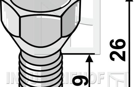 461262 Bolt M12x1,25x26mm bolt til Væderstad Disc 