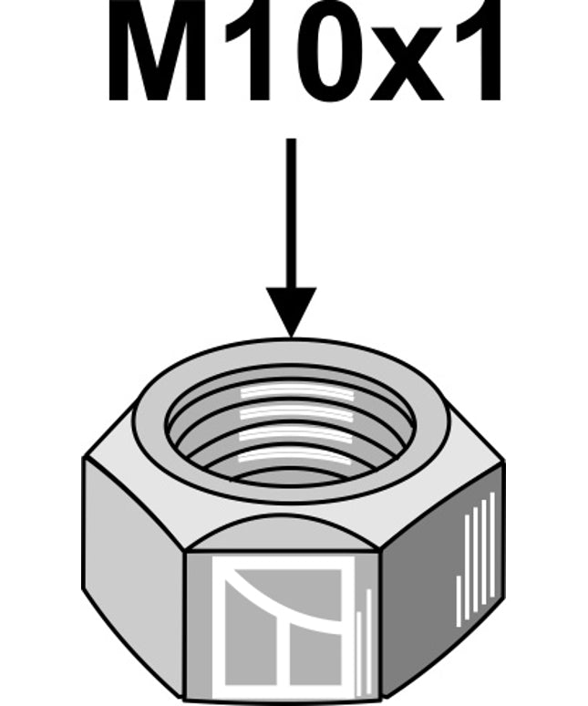 Låsemøtrik M10x1,0