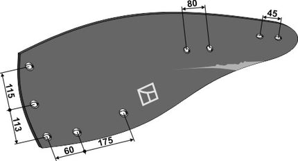 Muldplade V. til Kuhn T underplov