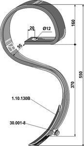S-Tand 32x10mm m/spids