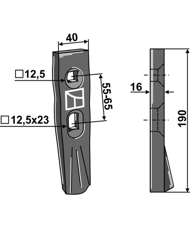 SPIDS TIL SIMBA HARVE 40x16x190mm