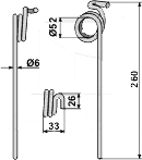 C140002. Billig efterharvetand til Fiona i topkvalitet