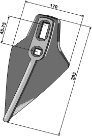 Belgioskær 170mm til Amazone