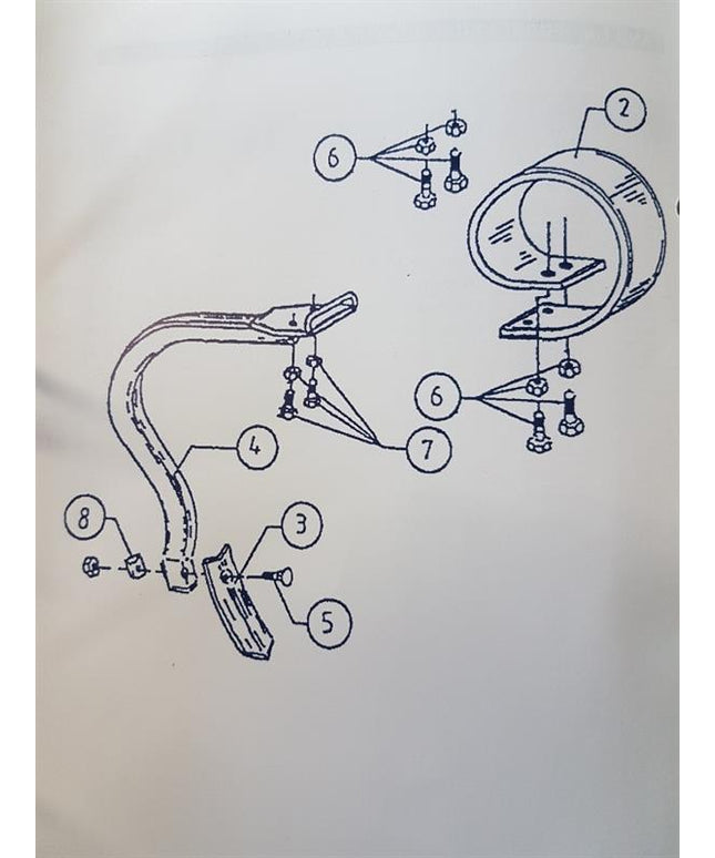 MS01010092 Komplet Marsk Stig tand Stubkultivator 65mm 