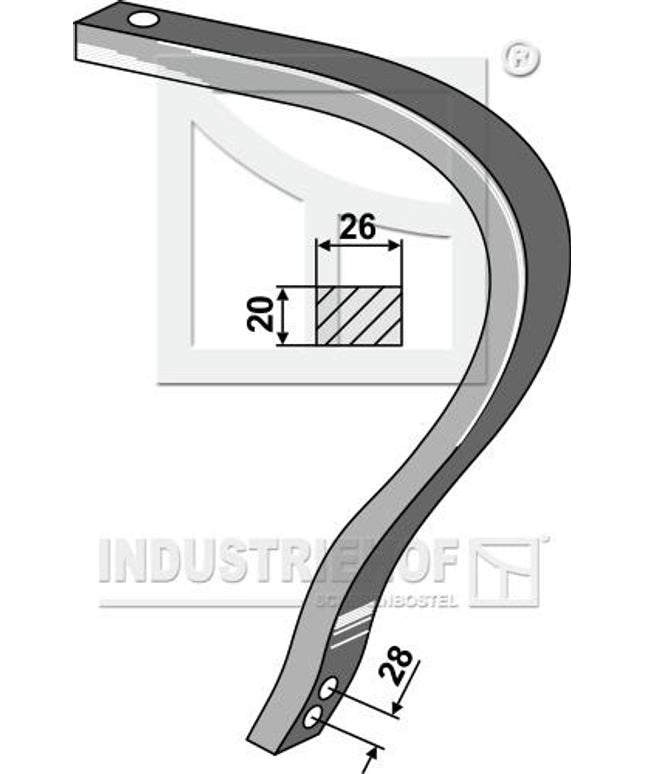 MS01010127 Undertand til Marsk Stig Universalharve/Uniflex