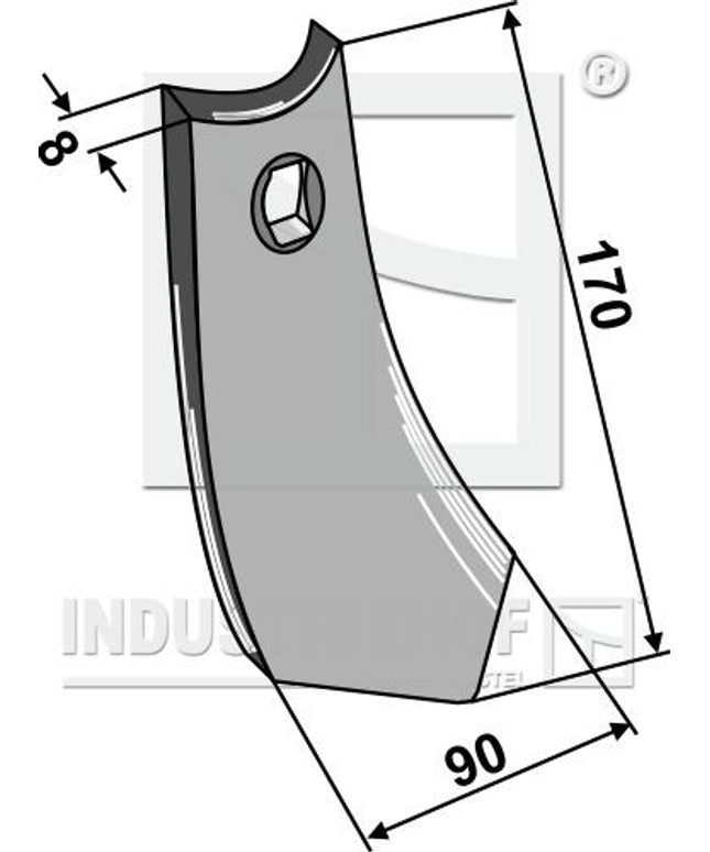 MS01010065 Stubspids til Marsk Stig 90mm