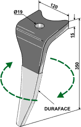 Rotortand V. T/Amazone KG belagt (Med 1 boltehul)