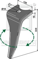 967495 Rotorharvetand til Amazone KG