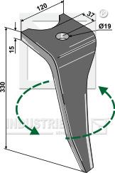 967496 Rotorharvetand til Amazone KG