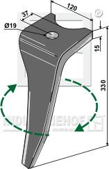 967495 Rotorharvetand til Amazone KG