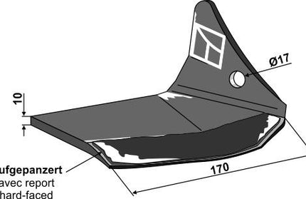 9762500240 Vingeskær H. belagt til Pøttinger Synkro