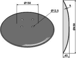 XL011 Glat Disc 460x4mm til Amazone Catros KL110